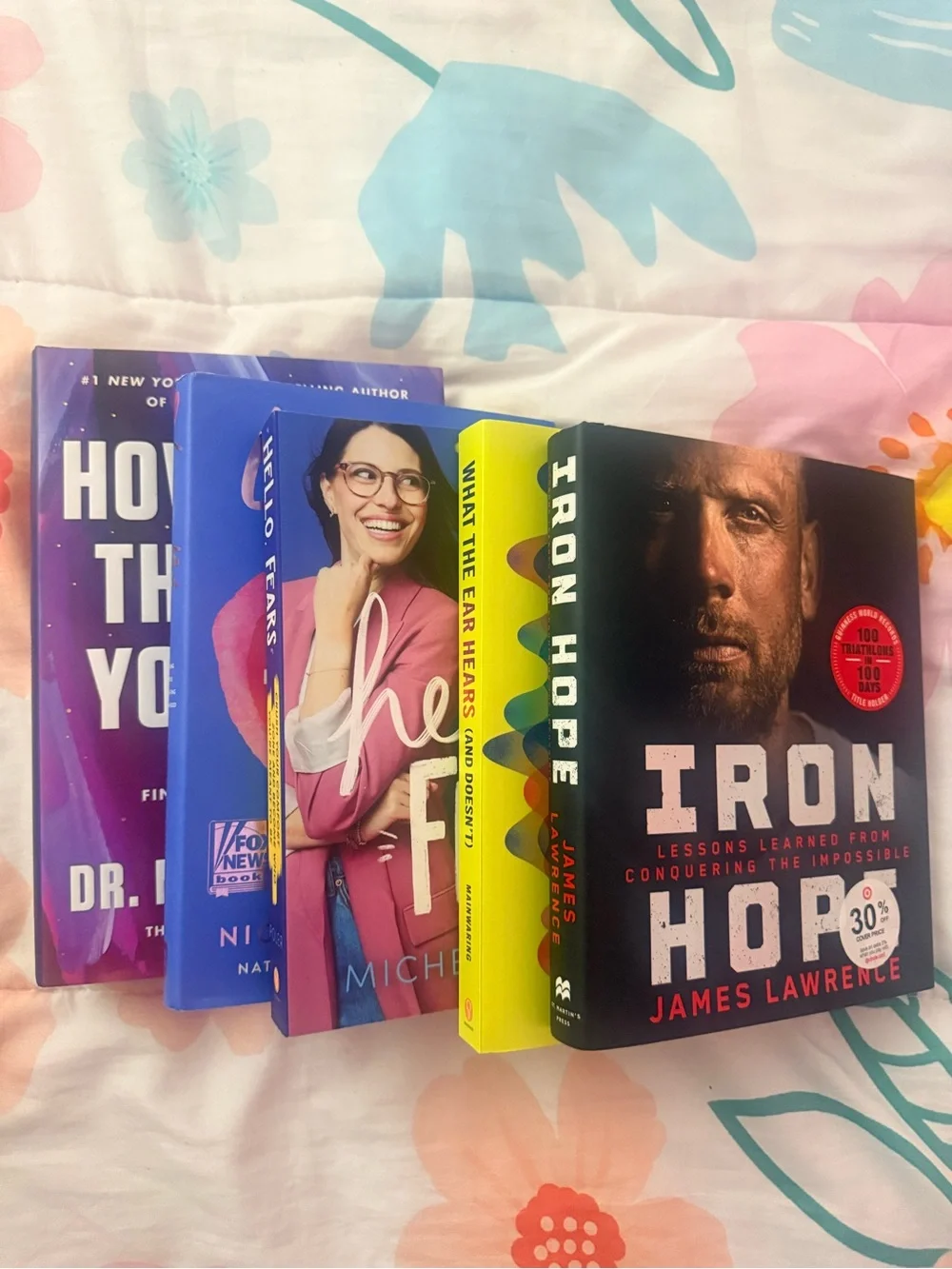 Set of 5 Colorful Self-Help & Inspirational Paperback Books